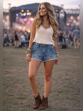 Rue 21 Denim Jean Shorts (size 13/14)